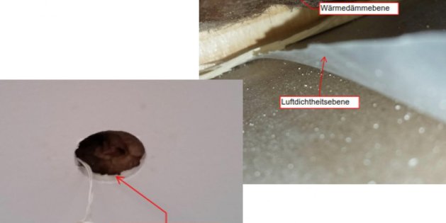 Leckage in der Unterspannbahn