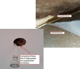 Leckage der Luftdichtheitsebene