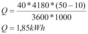 Berechnungsbeispiel der Warmwasserbereitung